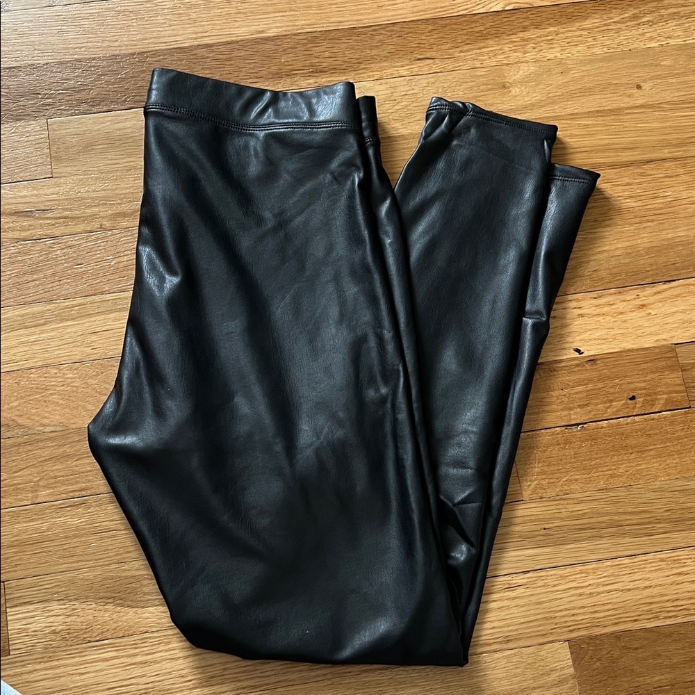 Express Black Faux Leather Leggings